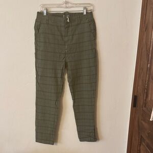 Sundance Olive Plaid Chinos